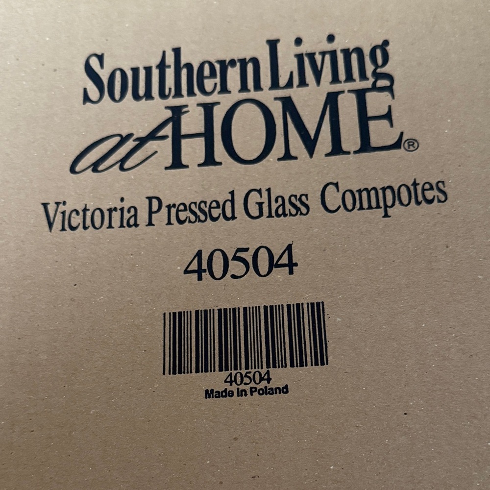 Southern Living At Home Victoria Glass Compotes set of 4